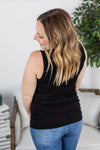 Michelle Mae Ava Tank- Black - Ella Lane Meet Ava! She is your next go-to everyday tank! This tank has a micro ribbed