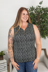Michelle Mae Addison Henley Tank - Black and White Leopard - Ella Lane Our is the softest base layering piece you’ll