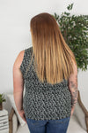 Michelle Mae Addison Henley Tank - Black and White Leopard - Ella Lane Our is the softest base layering piece you’ll