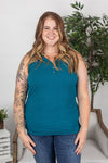 Michelle Mae Addison Henley Tank - Teal - Ella Lane Our is the softest base layering piece you’ll ever feel!