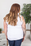 Michelle Mae Ava Tank- White - Ella Lane Meet Ava! She is your next go-to everyday tank! This tank has a micro ribbed