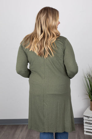 Michelle Mae Colbie Cardigan - Olive