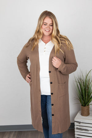 Michelle Mae Colbie Cardigan - Tan - Ella Lane This cardigan is going to become your new go-to item pair with everything