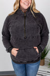 Michelle Mae Vintage Wash HalfZip - Black - Ella Lane This vintage wash halfzip is beyond soft and the fit perfect!