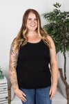 Michelle Mae Lexi Lace Tank - Black - Ella Lane Your favorite fabric from our best-selling Addison is back...and now in