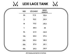 Michelle Mae Lexi Lace Tank - White