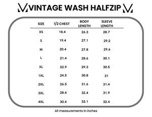 Michelle Mae Vintage Wash HalfZip - Black