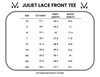 Michelle Mae Juliet Lace Front Tee - White - Ella Lane Our lace front tee is for someone who wants to bring classic