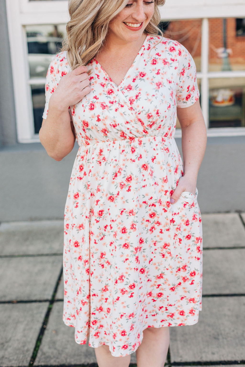 Michelle Mae Tinley Dress - Ivory Floral