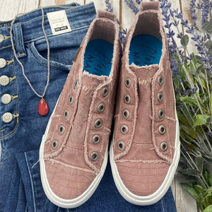 Blowfish Play Sneakers - Blush Smoked - Ella Lane Bring a retro-inspired look to your ensemble with our slip-on sneaker