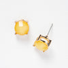 Begonia Earrings - Ella Lane Dazzling golden yellow colored studs set in gold. 0.25 0.052 oz.