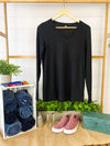 Michelle Mae Hadley Long Sleeve - Black - Ella Lane The perfect long sleeve pocket top! Amazing fabric that is warm